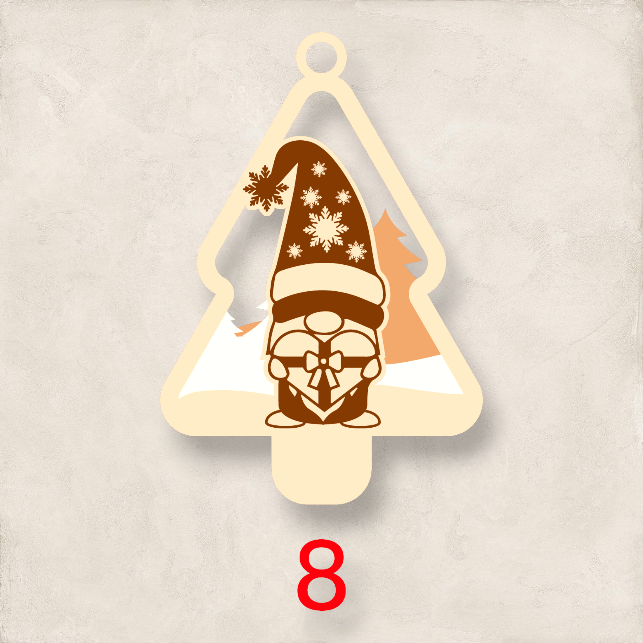 Gnome Christmas Ornament Set of 3