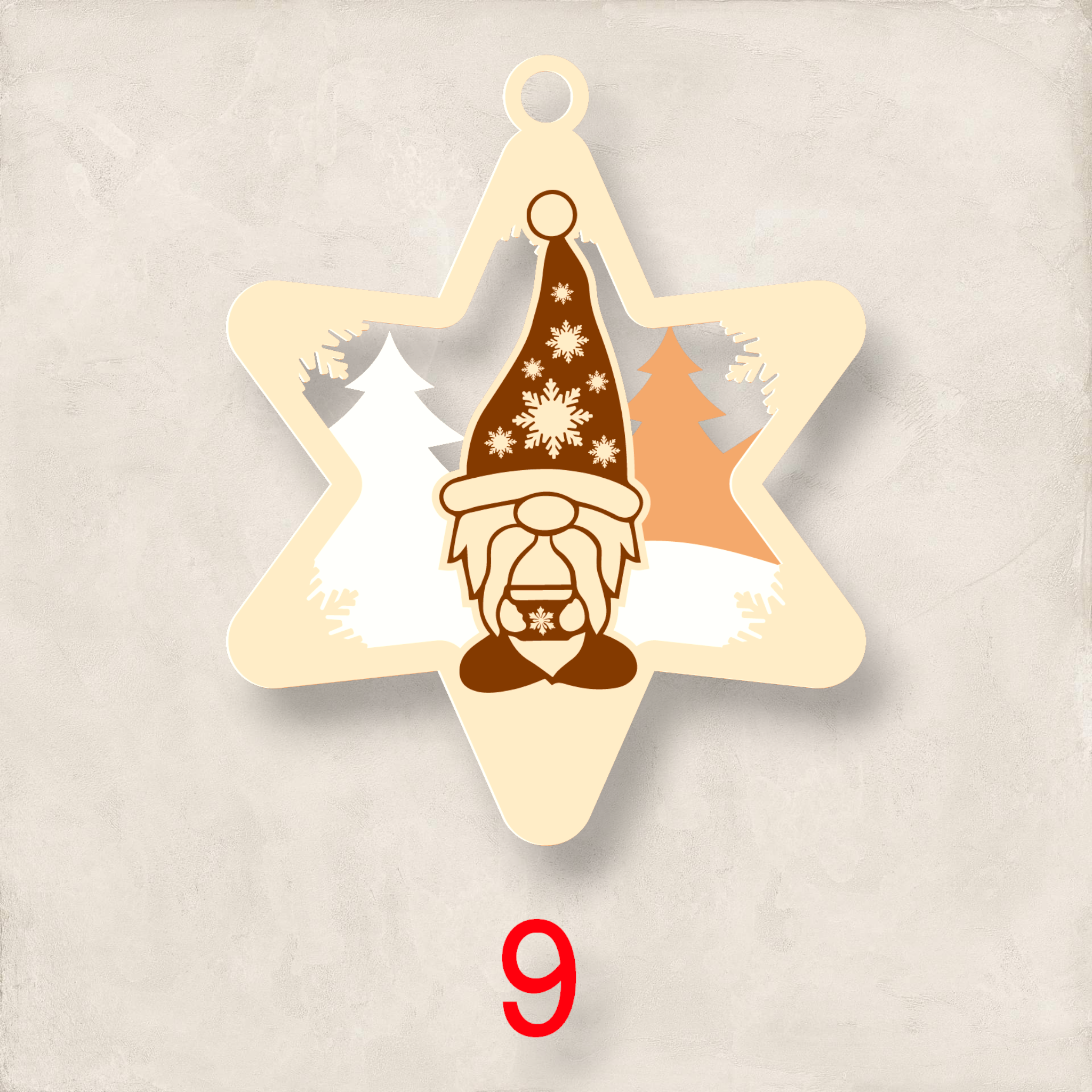 Gnome Christmas Ornament Set of 3