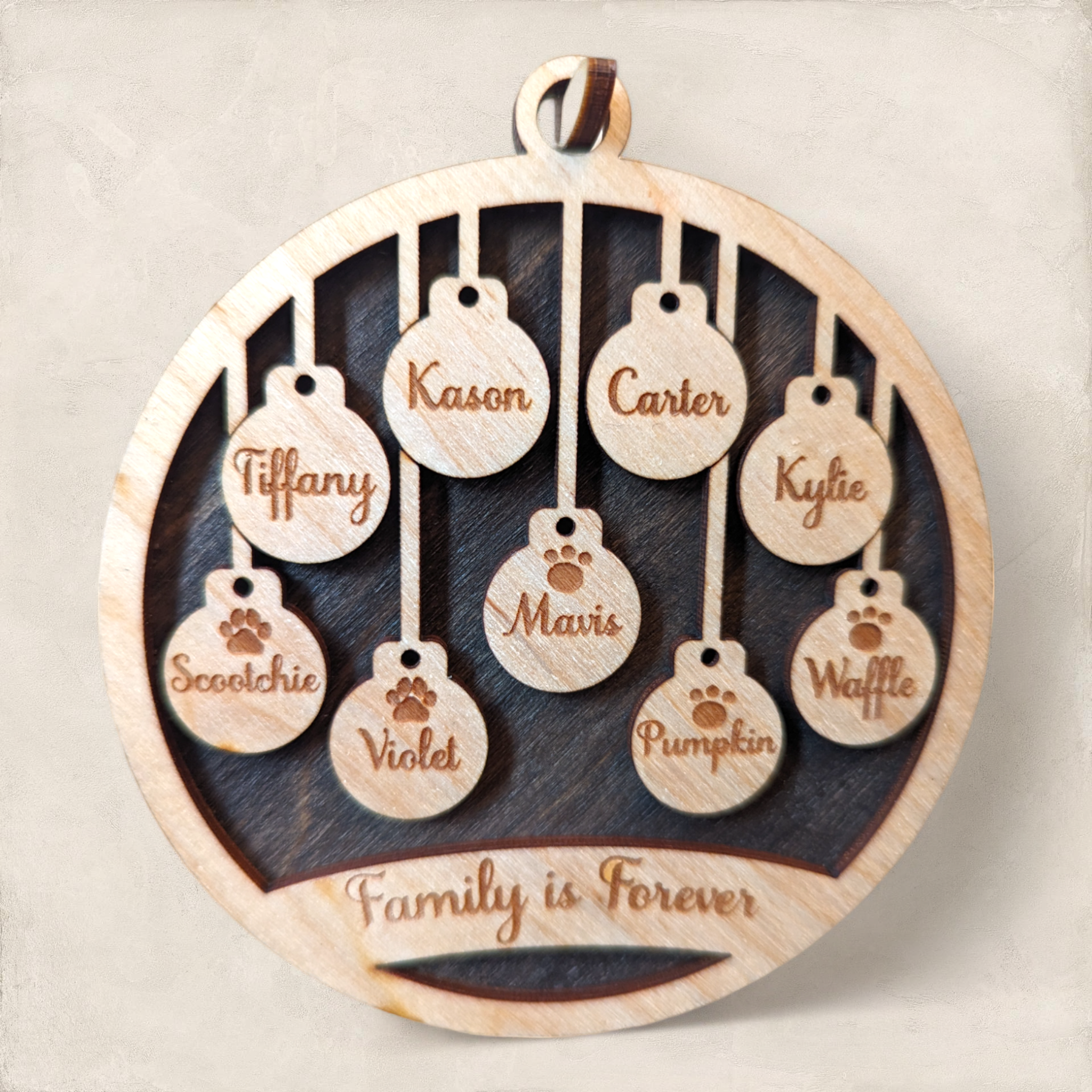 Classic Shaped Family Ornament