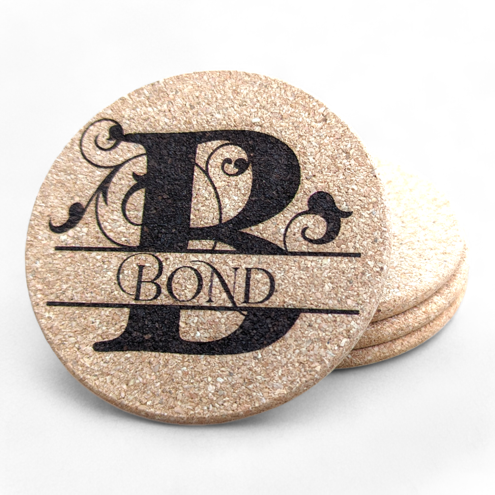 Personalized Cork Coasters (set of 4)