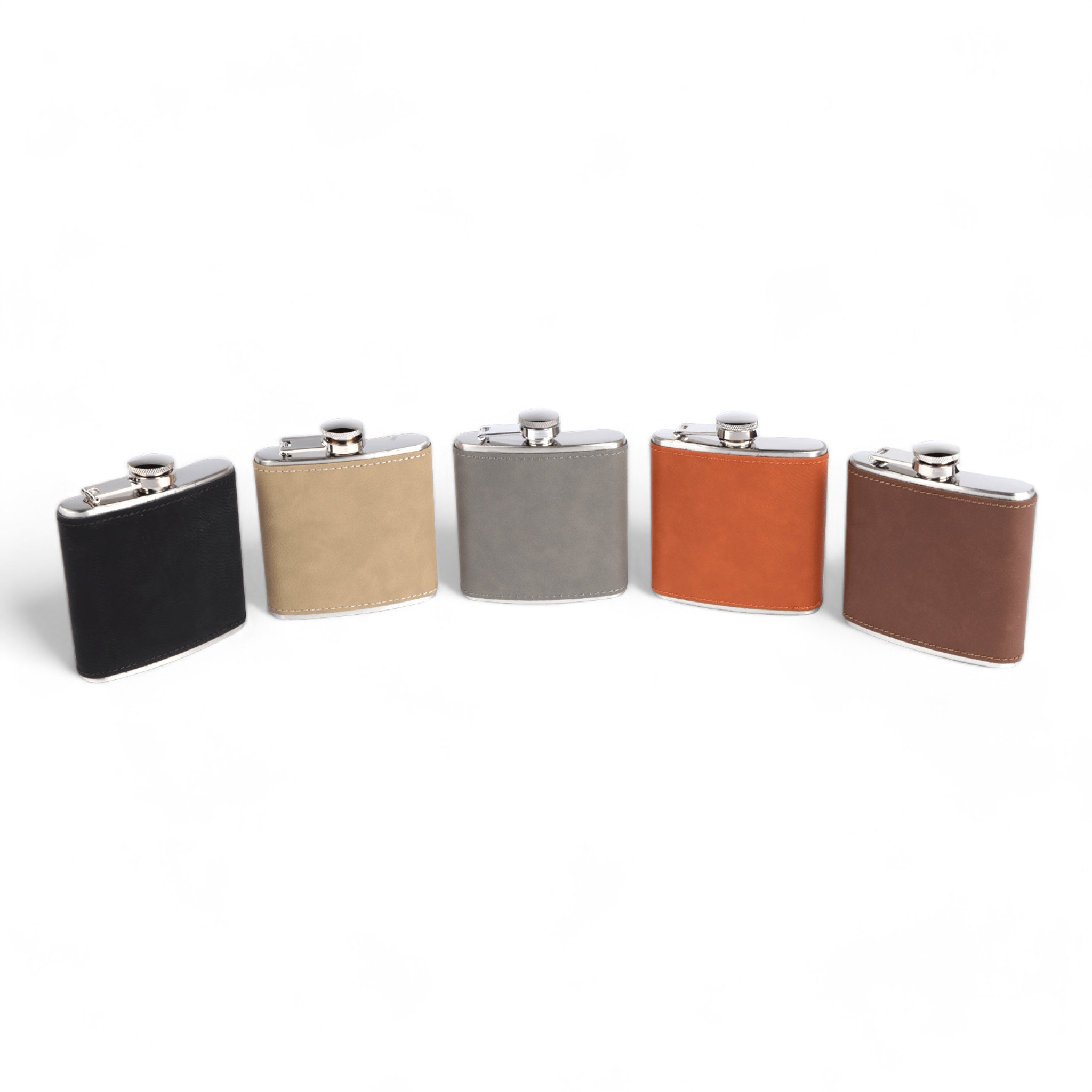 * Leather Hip Flask